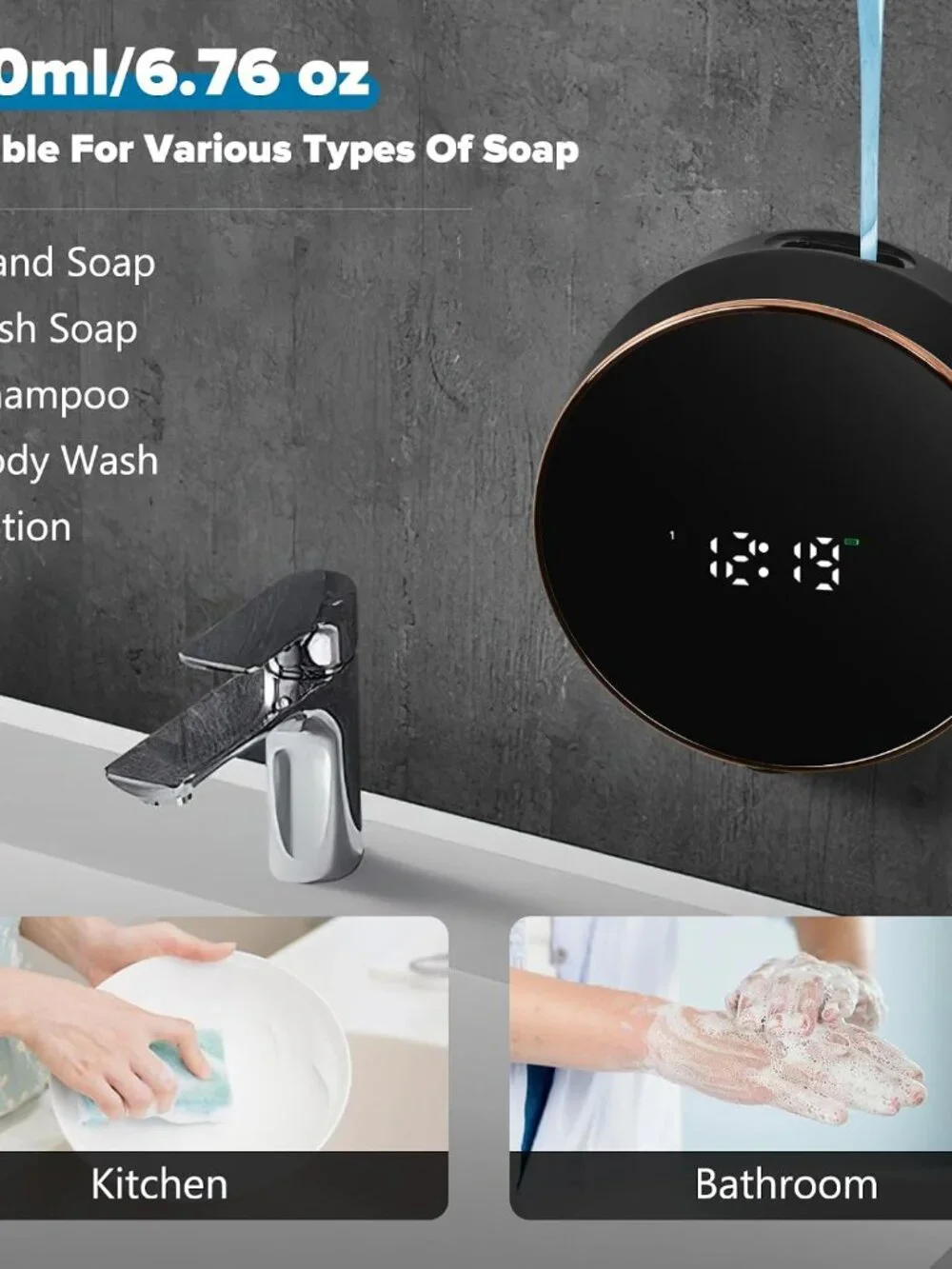 Wall Mounted Automatic Liquid Soap Dispenser